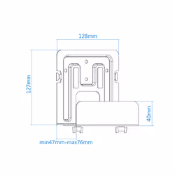 TooQ TQMPM4776 supporto per CPU Supporto CPU a parete Nero - Vista aggiuntiva 7