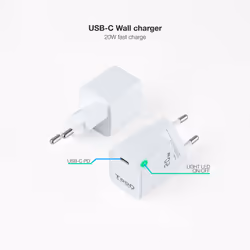 TooQ TQWC-PD20WT Caricabatterie per dispositivi mobili Universale Bianco AC Ricarica rapida Interno