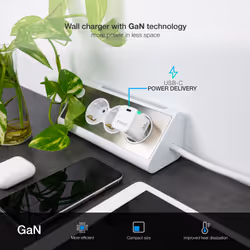 TooQ TQWC-GANPD30WT Caricabatterie per dispositivi mobili Universale Bianco AC Ricarica rapida Interno - Vista aggiuntiva 4