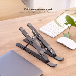 TooQ TQLRS0033-AL-G supporto per laptop Supporto per laptop e tablet Grigio 38,1 cm (15") - Vista aggiuntiva 6