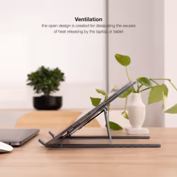 TooQ TQLRS0033-AL-G supporto per laptop Supporto per laptop e tablet Grigio 38,1 cm (15") - Vista aggiuntiva 8