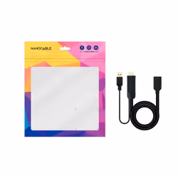 Nanocable 10.16.0205 cavo e adattatore video 0,2 m HDMI + USB Type-A DisplayPort Nero - Vista aggiuntiva 5