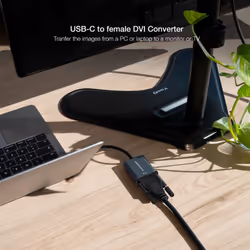 Nanocable 10.16.4103-G câble vidéo et adaptateur 0,15 m USB Type-C DVI-D Gris - Vista aggiuntiva 4