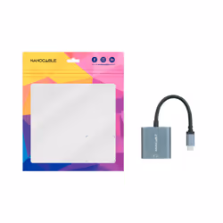 Nanocable 10.16.4103-G câble vidéo et adaptateur 0,15 m USB Type-C DVI-D Gris - Vista aggiuntiva 5