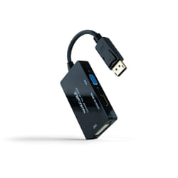 Nanocable 10.16.3301-ALL cavo e adattatore video 0,2 m DisplayPort DVI-D + VGA (D-Sub) + HDMI Nero