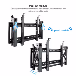 TooQ TQVW5470T Supporto per display espositivi 177,8 cm (70") Nero - Vista aggiuntiva 4