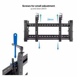 TooQ TQVW5470T Supporto per display espositivi 177,8 cm (70") Nero - Vista aggiuntiva 7