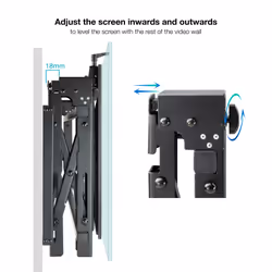 TooQ TQVW5470T Supporto per display espositivi 177,8 cm (70") Nero - Vista aggiuntiva 8