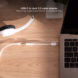 Nanocable 10.24.1205-W cavo audio 0,11 m 3.5mm USB tipo-C Bianco - Vista aggiuntiva 3