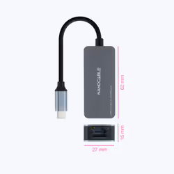 Nanocable 10.03.0410 scheda di rete e adattatore Ethernet 2500 Mbit/s