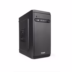 TooQ TQC-4702U3C-B, Mini Tower, PC, Nero, micro ATX, Mini-ITX, Acciaio, 14 cm