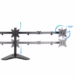 TooQ DB1704TN-B Supporti a parete per TV 27" Scrivania Nero - Vista aggiuntiva 4