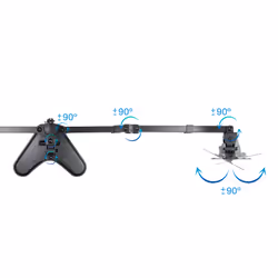 TooQ DB1704TN-B Supporti a parete per TV 27" Scrivania Nero - Vista aggiuntiva 5
