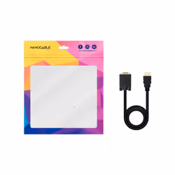 Nanocable 10.15.4348 cavo e adattatore video 1,8 m HDMI tipo A (Standard) VGA (D-Sub) Nero - Vista aggiuntiva 5