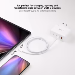 Nanocable 10.01.6001-CO Cavo USB USB-C USB 2.0 1 m Bianco - Vista aggiuntiva 6