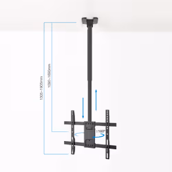 TooQ LPCE1175TSLI-XL-B Supporto TV a parete 190,5 cm (75") Nero - Vista aggiuntiva 4
