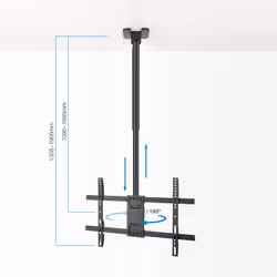 TooQ LPCE1186TSLI-XL-B Supporto TV a parete 2,18 m (86") Nero - Vista aggiuntiva 4