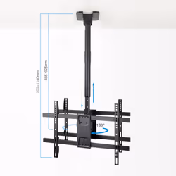 TooQ LPCE2286TSLI-B Supporto TV a parete 2,18 m (86") Nero - Vista aggiuntiva 4
