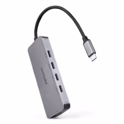 Nanocable 10.16.4505, USB 3.2 Gen 1 (3.1 Gen 1) Type-C, USB 3.2 Gen 1 (3.1 Gen 1) Type-C, 5000 Mbit/s, Grigio, Alluminio, 100 ...