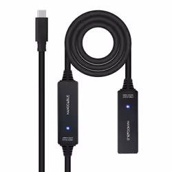 Nanocable 10.01.1312, 10 m, USB C, USB C, USB 3.2 Gen 1 (3.1 Gen 1), 5 Gbit/s, Nero