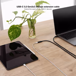 Nanocable 10.01.4501-L150 cavo USB USB 3.2 Gen 2x2 1,5 m USB C Nero - Vista aggiuntiva 5