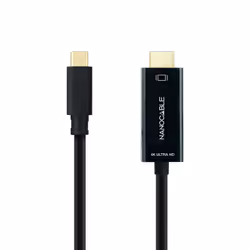 Nanocable 10.15.5105 cavo e adattatore video 5 m USB tipo-C HDMI Nero - Vista aggiuntiva 2