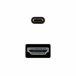 Nanocable 10.15.5135 cavo e adattatore video 5 m USB tipo-C HDMI Nero - Vista aggiuntiva 3