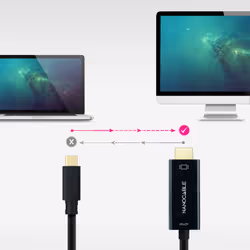 Nanocable 10.15.5135 cavo e adattatore video 5 m USB tipo-C HDMI Nero - Vista aggiuntiva 4