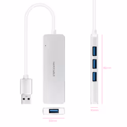 Nanocable 10.16.4602 replicatore di porte e docking station per laptop Cablato USB 3.2 Gen 1 (3.1 Gen 1) Type-A Argento - Vista aggiuntiva 2