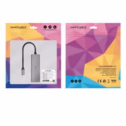 Nanocable 10.16.4603 replicatore di porte e docking station per laptop Cablato USB 3.2 Gen 1 (3.1 Gen 1) Type-C Grigio - Vista aggiuntiva 5