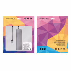 Nanocable 10.16.4608 replicatore di porte e docking station per laptop Cablato USB 3.2 Gen 1 (3.1 Gen 1) Type-C Grigio - Vista aggiuntiva 5