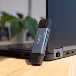 TooQ TQR-3001G lettore di schede USB 3.0 Type-A/Type-C Grigio - Vista aggiuntiva 2