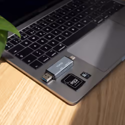 TooQ TQR-3001G lettore di schede USB 3.0 Type-A/Type-C Grigio - Vista aggiuntiva 3