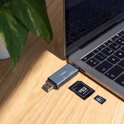 TooQ TQR-3001G lettore di schede USB 3.0 Type-A/Type-C Grigio - Vista aggiuntiva 5