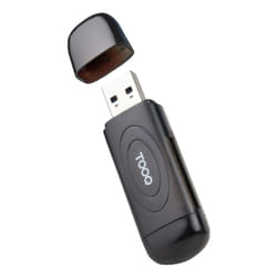 TooQ TQR-3002B lettore di schede USB 3.2 Gen 1 (3.1 Gen 1) Type-A Nero