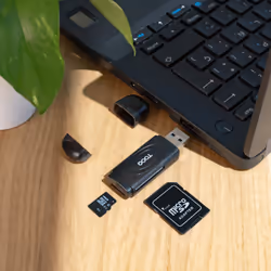 TooQ TQR-3002B lettore di schede USB 3.2 Gen 1 (3.1 Gen 1) Type-A Nero - Vista aggiuntiva 3
