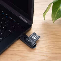 TooQ TQR-3002B lettore di schede USB 3.2 Gen 1 (3.1 Gen 1) Type-A Nero - Vista aggiuntiva 4