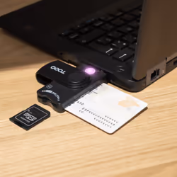 TooQ TQR-3012B lettore di card readers USB 2.0 Nero - Vista aggiuntiva 4