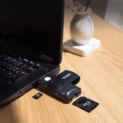 TooQ TQR-3012B lettore di card readers USB 2.0 Nero - Vista aggiuntiva 5