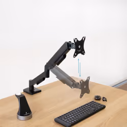 TooQ DB1733TNR-B Supporti a parete per TV 81,3 cm (32") Scrivania Nero - Vista aggiuntiva 5