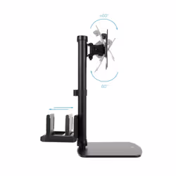 TooQ DB1128TN-B Supporti a parete per TV 68,6 cm (27") Scrivania Nero - Vista aggiuntiva 3