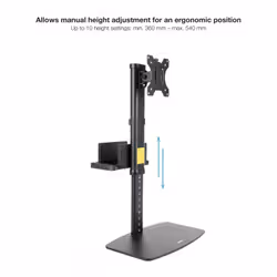 TooQ DB1128TN-B Supporti a parete per TV 68,6 cm (27") Scrivania Nero - Vista aggiuntiva 4