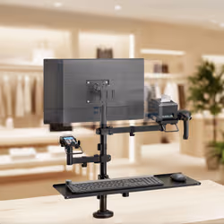 TooQ TQPM0003 Supporti a parete per TV 81,3 cm (32") Scrivania Nero - Vista aggiuntiva 3