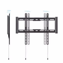 TooQ LP1073F-B Supporto TV a parete 177,8 cm (70") Nero - Vista aggiuntiva 2