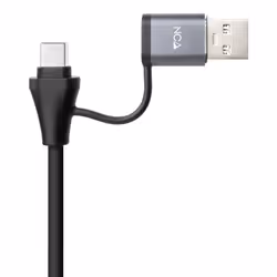Nanocable 10.03.0411 replicatore di porte e docking station per laptop Cablato USB 3.2 Gen 1 (3.1 Gen 1) Type-C Grigio - Vista aggiuntiva 3