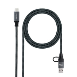 Nanocable 10.01.4111-COMB cavo USB USB 3.2 Gen 2x2 1 m USB A/USB C USB C Nero