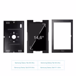 TooQ TQATTE2601-L-B supporto antifurto per tablet Nero 37,1 cm (14.6") - Vista aggiuntiva 3