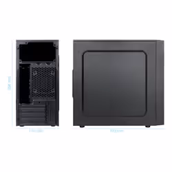 TooQ Isobox Ultra Mini Tower Nero 500 W - Vista aggiuntiva 2