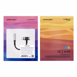 Nanocable 10.24.1207 adattatore per inversione del genere dei cavi USB-C + USB-C 3.5 mm Nero - Vista aggiuntiva 3