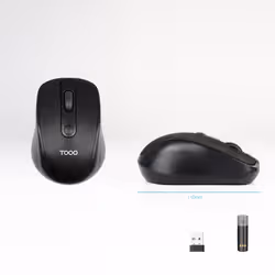 TooQ TQMW-1103-B mouse Universale Ambidestro RF Wireless Ottico 1600 DPI - Vista aggiuntiva 3